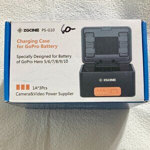 Sealed! ZGCINE PS-G10 GoPro Charging Case 10/9/8/7/6/5 Battery 3 Charging Slots